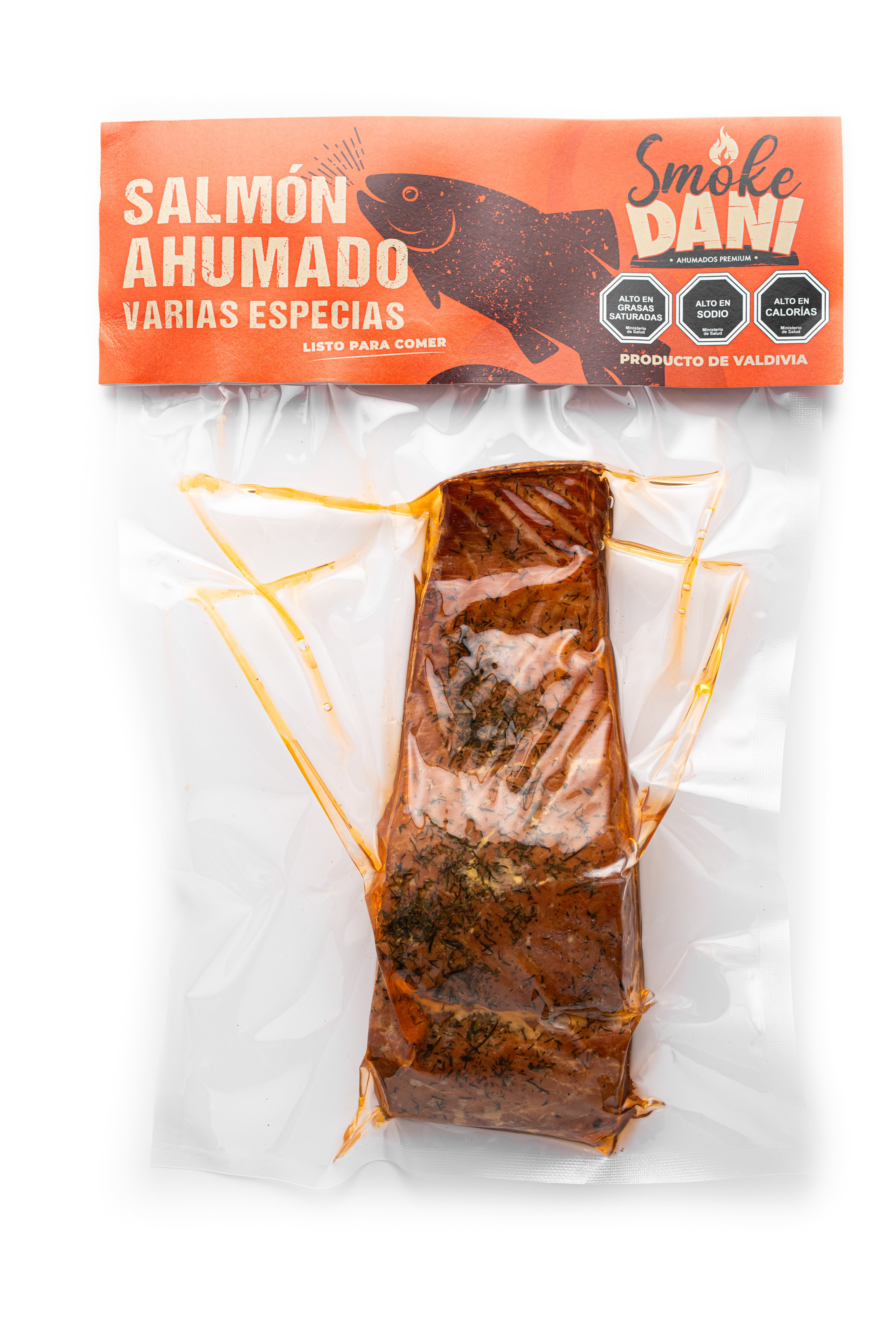 Salmón ahumado varias especias